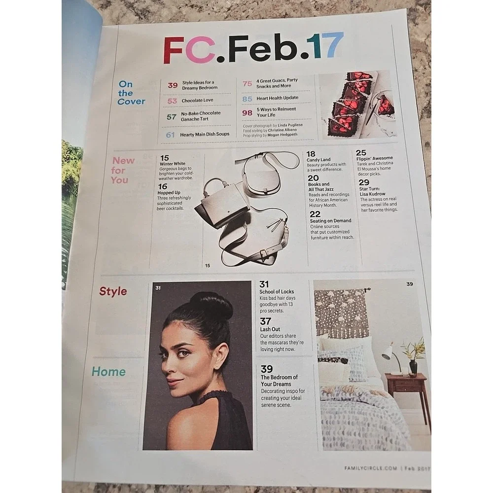 Family Circle‎ Magazine February 2017 Chocolate Love